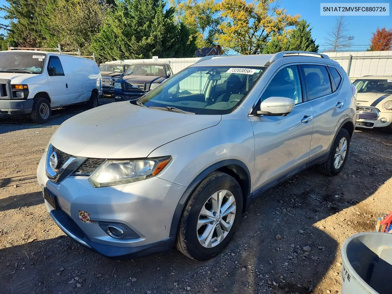 NISSAN ROGUE 2015, VIN 5N1AT2MV5FC880726