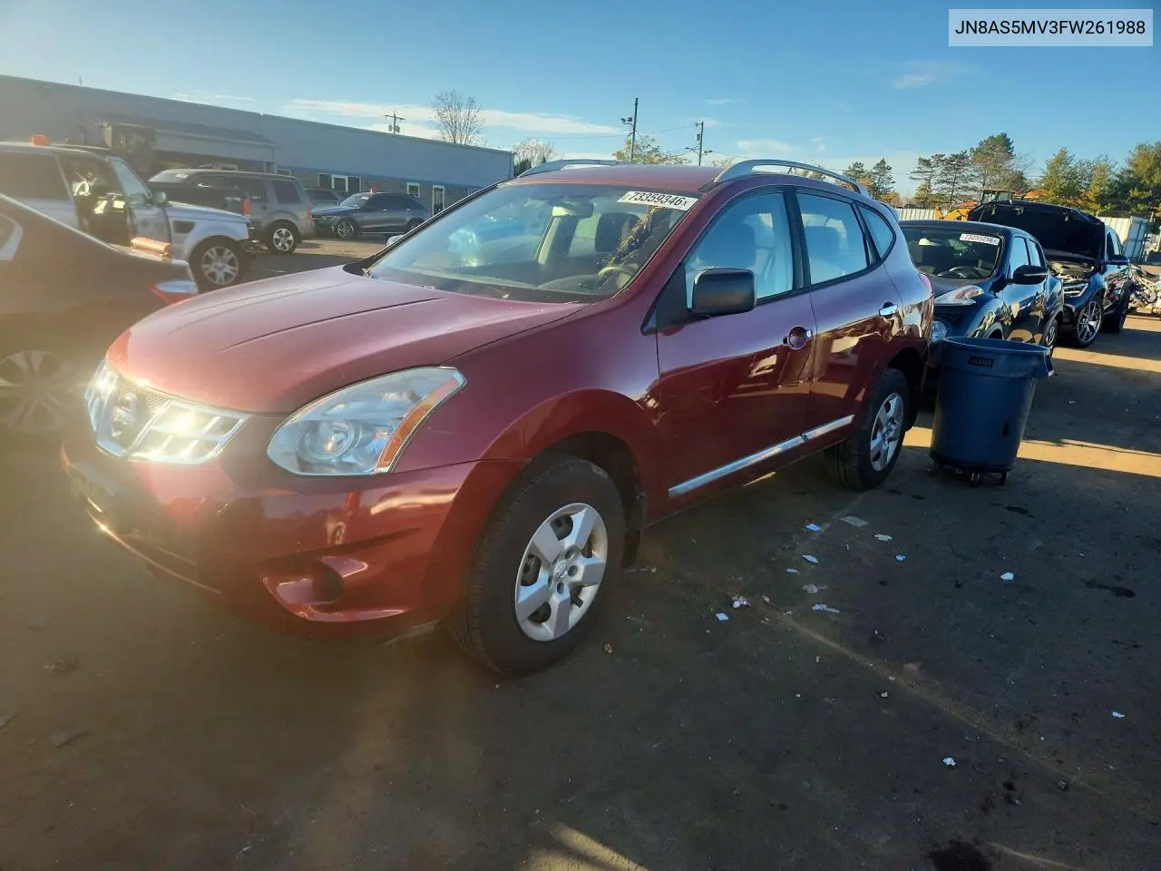 NISSAN ROGUE 2015, VIN JN8AS5MV3FW261988