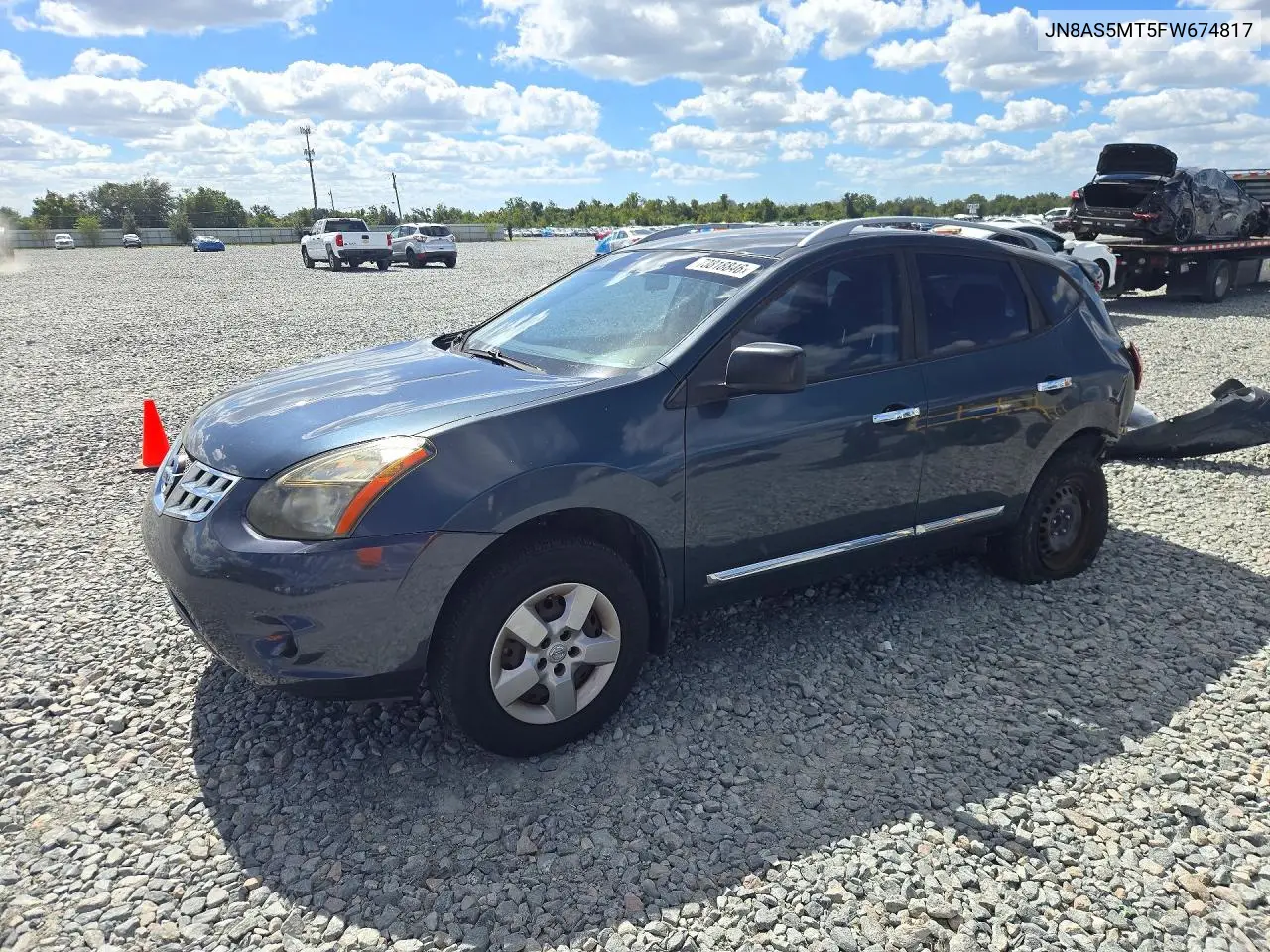 NISSAN ROGUE 2015, VIN JN8AS5MT5FW674817