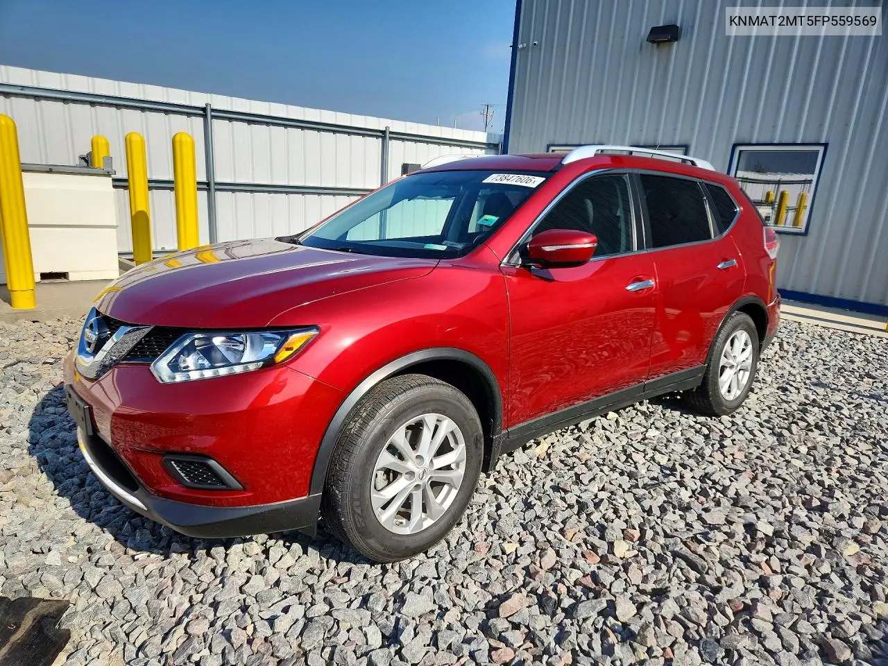 NISSAN ROGUE 2015, VIN KNMAT2MT5FP559569