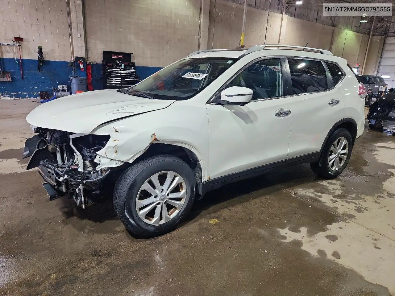 NISSAN ROGUE 2016, VIN 5N1AT2MM5GC795555