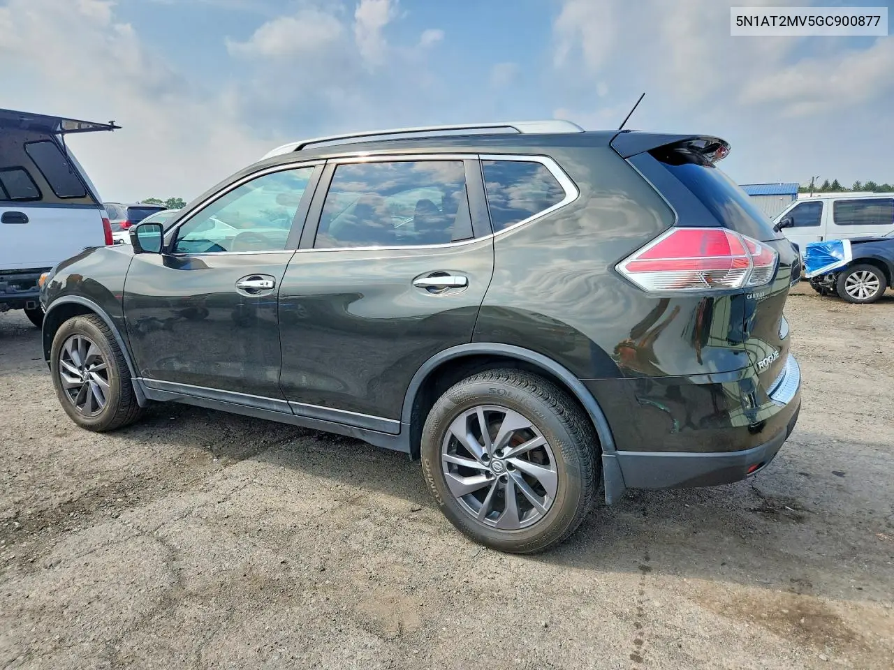 2016 NISSAN ROGUE VIN 5N1AT2MV5GC900877 — фото 2