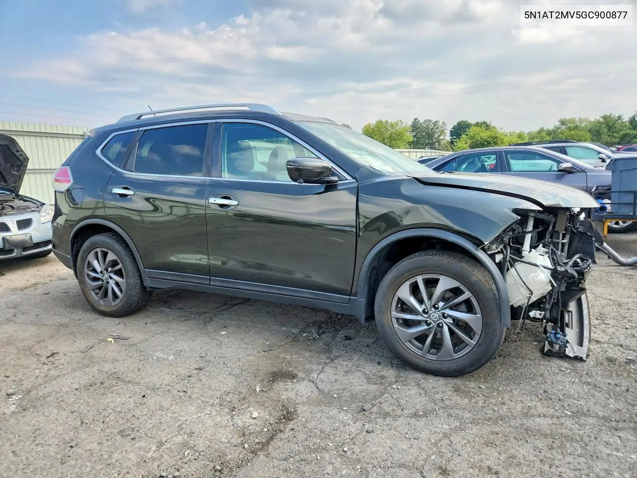 2016 NISSAN ROGUE VIN 5N1AT2MV5GC900877 — фото 4