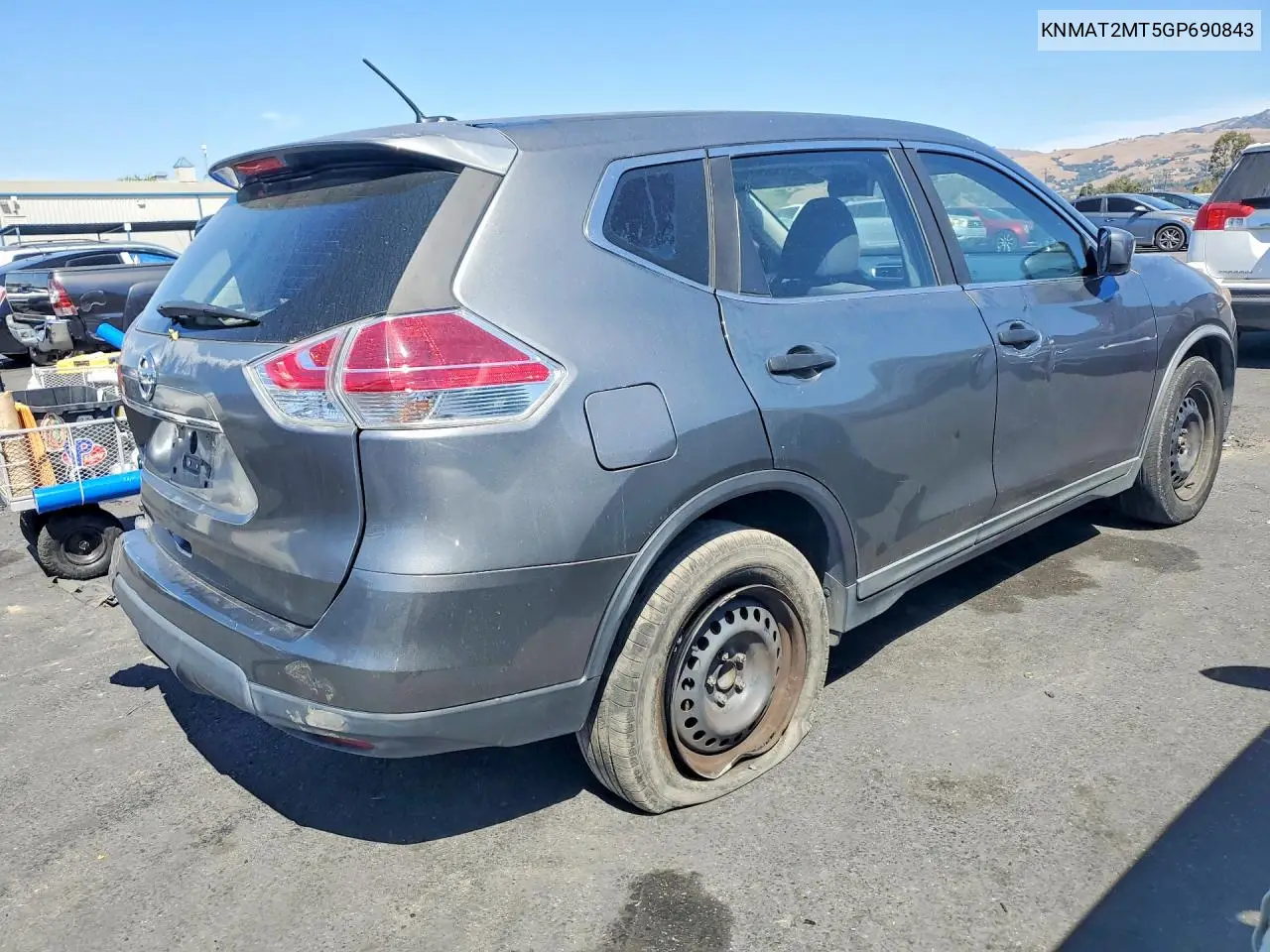 2016 NISSAN ROGUE VIN KNMAT2MT5GP690843 — фото 3