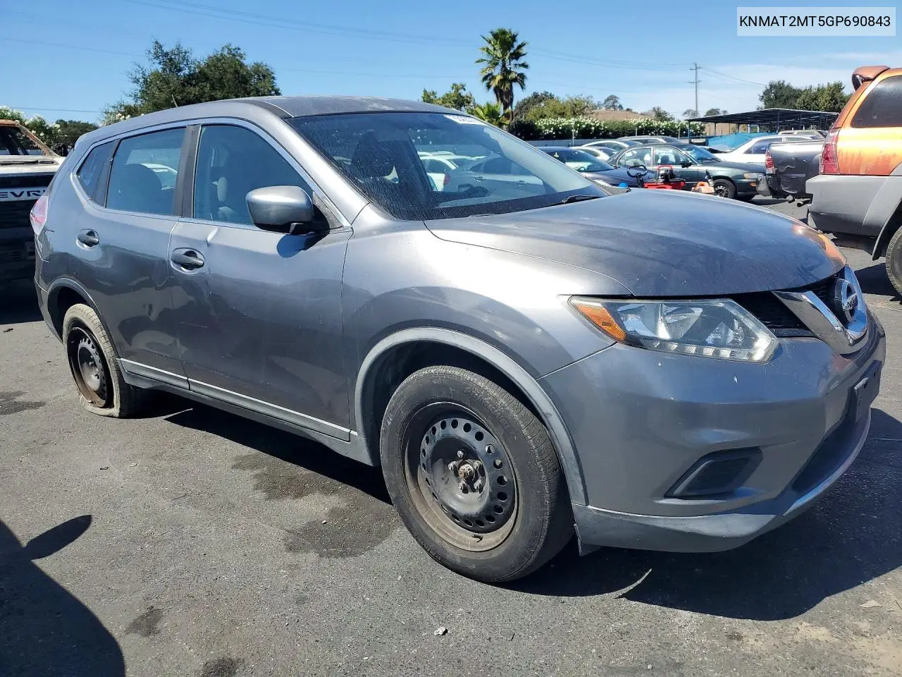 2016 NISSAN ROGUE VIN KNMAT2MT5GP690843 — фото 4