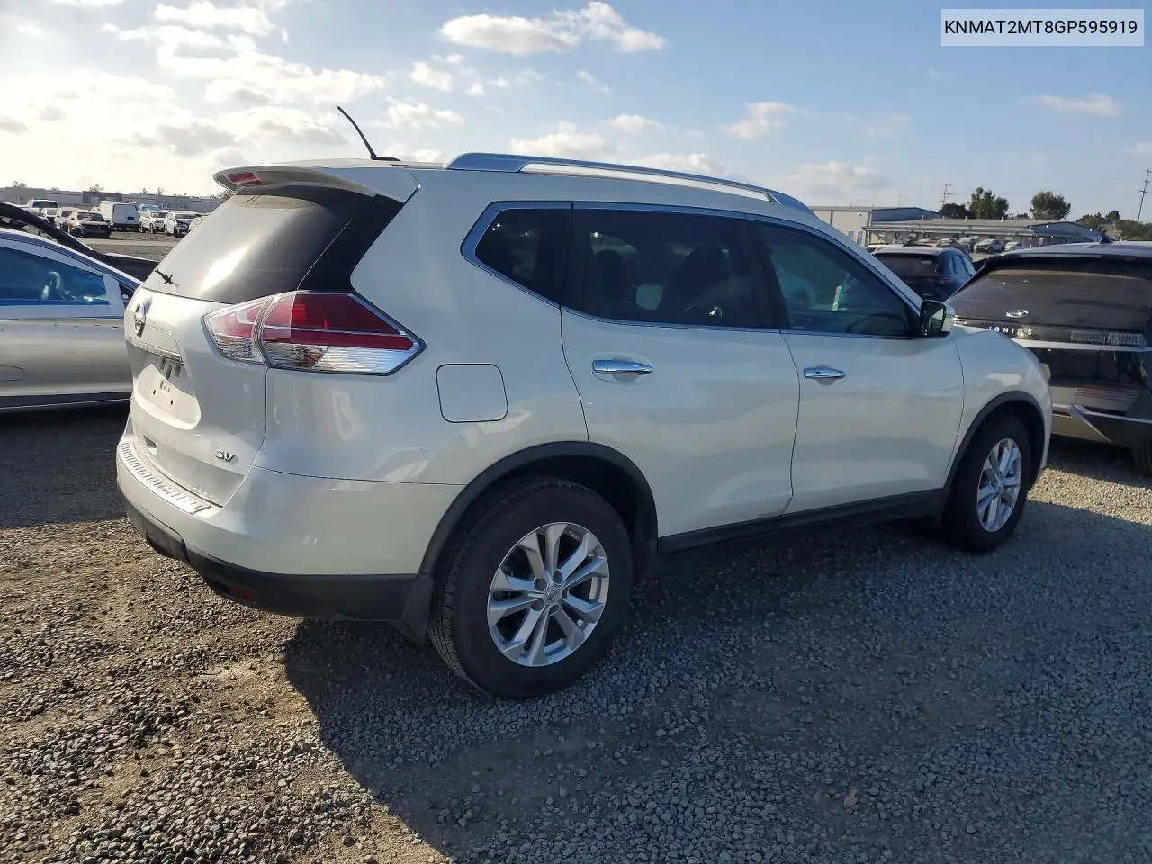 2016 NISSAN ROGUE VIN KNMAT2MT8GP595919 — фото 3