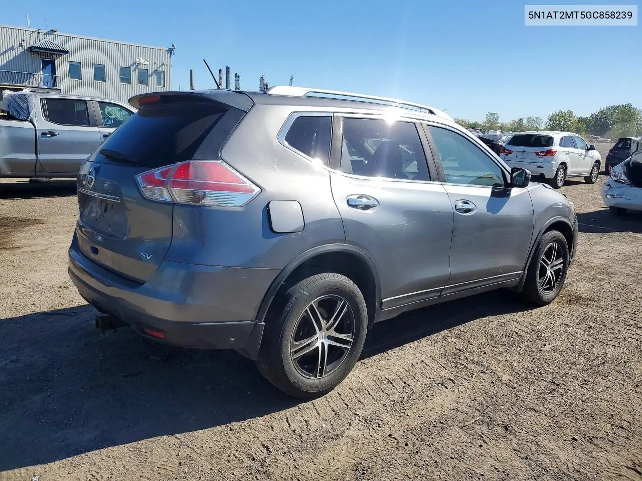2016 NISSAN ROGUE VIN 5N1AT2MT5GC858239 — фото 3