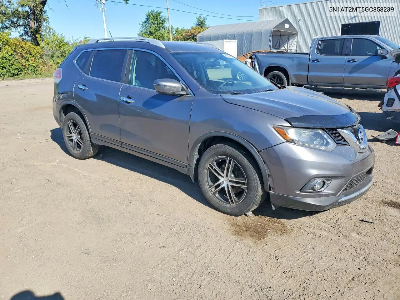 2016 NISSAN ROGUE VIN 5N1AT2MT5GC858239 — фото 4