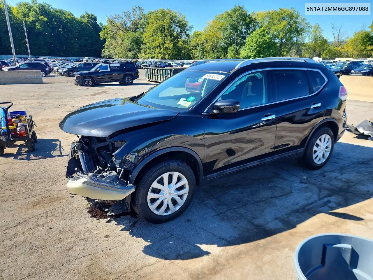 NISSAN ROGUE 2016, VIN 5N1AT2MM6GC897088