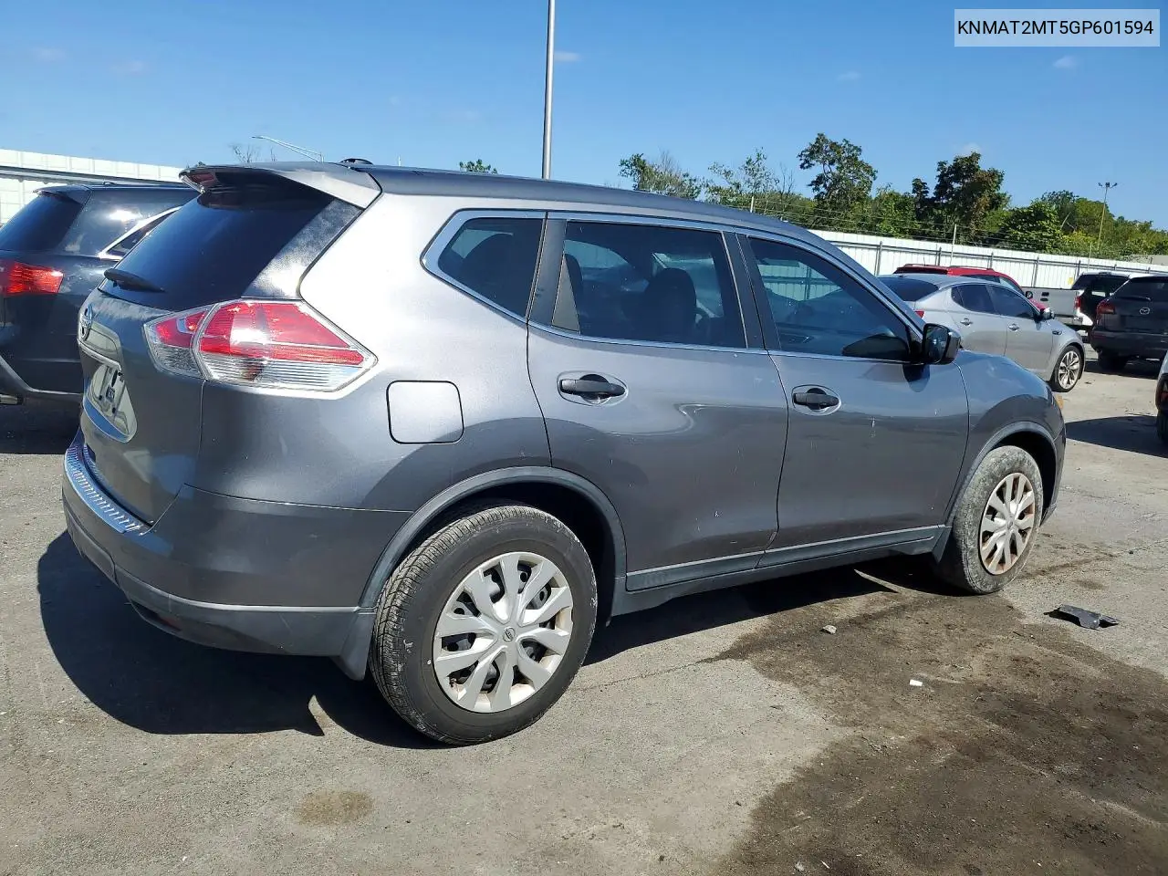 2016 NISSAN ROGUE VIN KNMAT2MT5GP601594 — фото 3