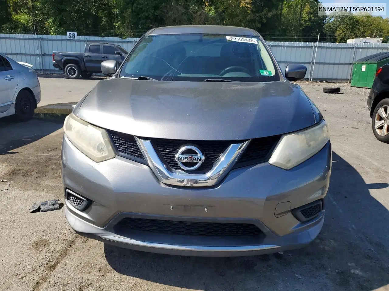 2016 NISSAN ROGUE VIN KNMAT2MT5GP601594 — фото 5