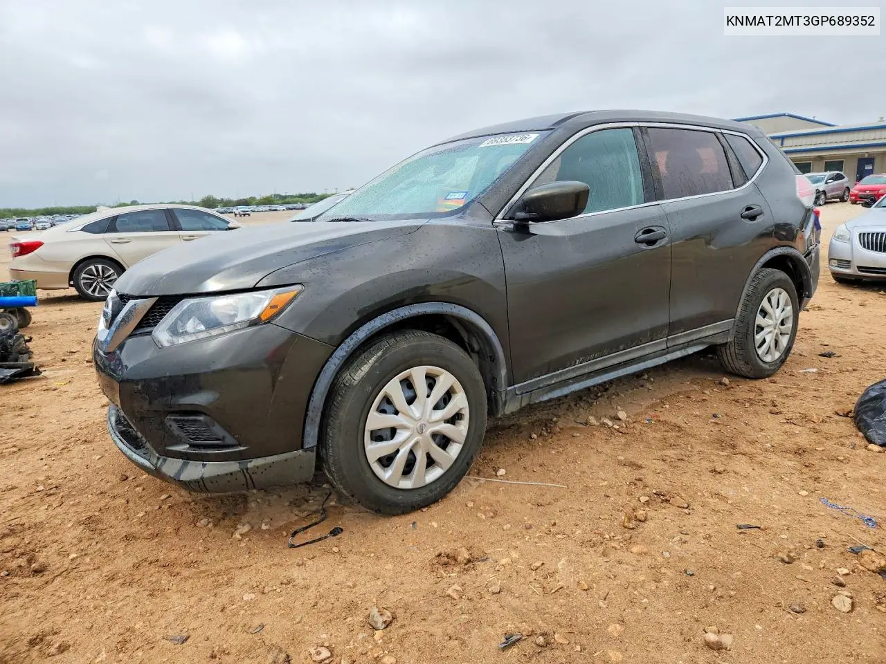 NISSAN ROGUE 2016, VIN KNMAT2MT3GP689352