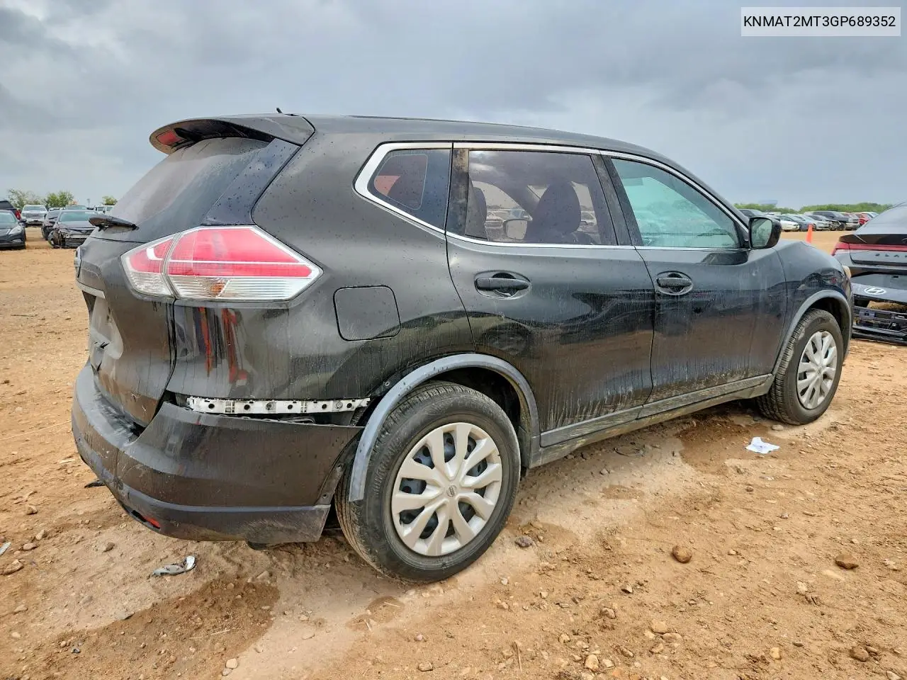2016 NISSAN ROGUE VIN KNMAT2MT3GP689352 — фото 3