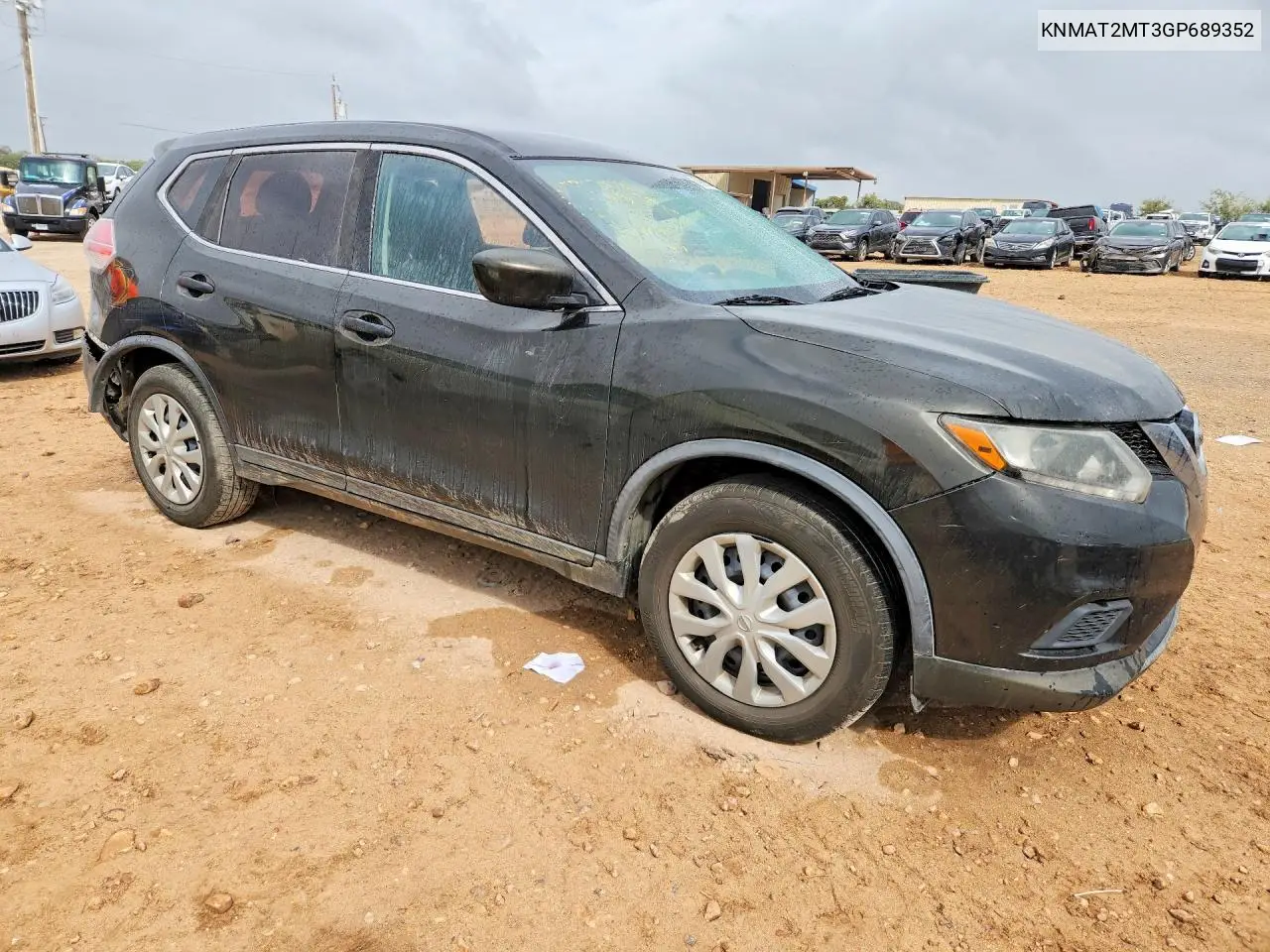 2016 NISSAN ROGUE VIN KNMAT2MT3GP689352 — фото 4