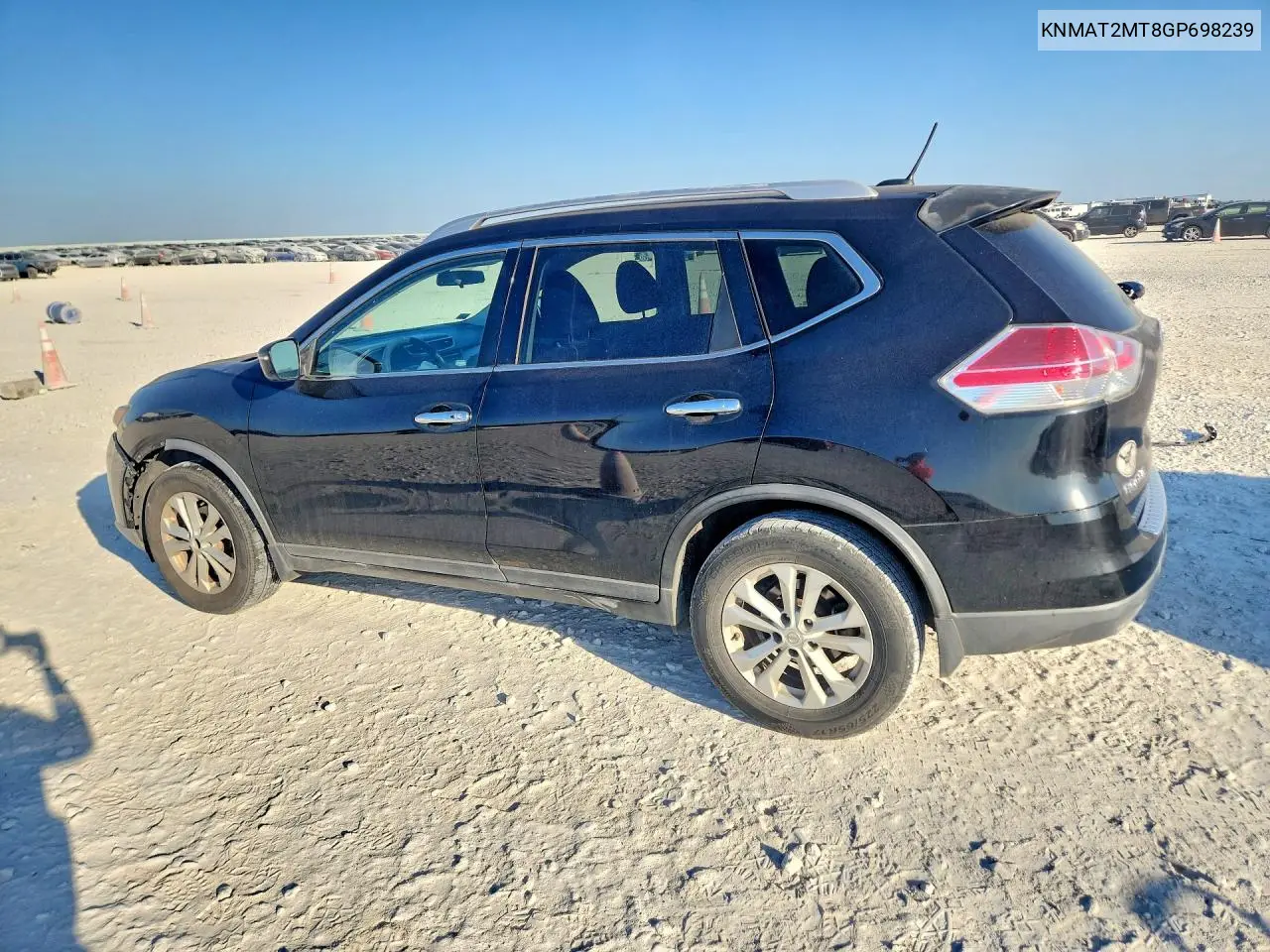 2016 NISSAN ROGUE VIN KNMAT2MT8GP698239 — фото 2