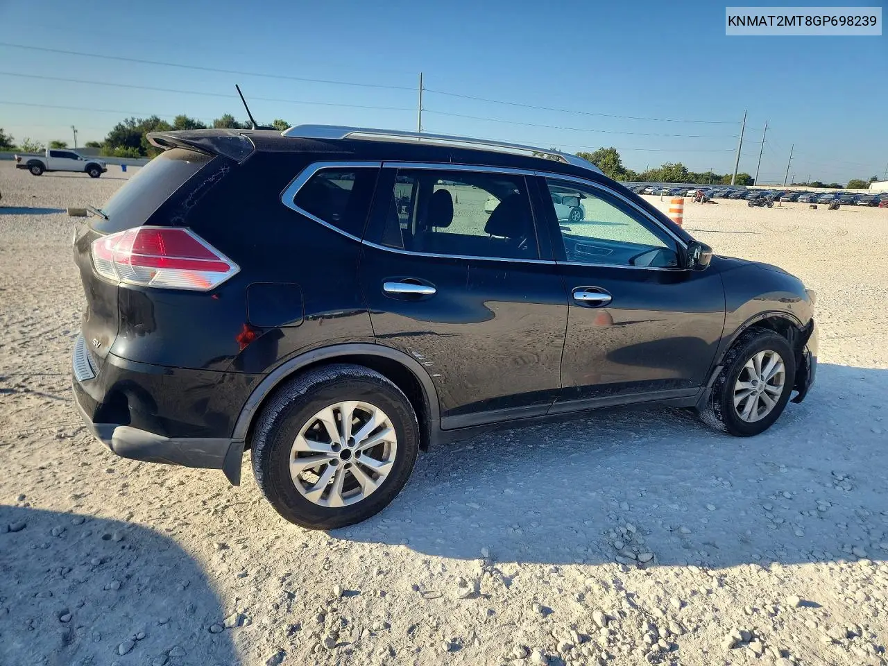 2016 NISSAN ROGUE VIN KNMAT2MT8GP698239 — фото 3