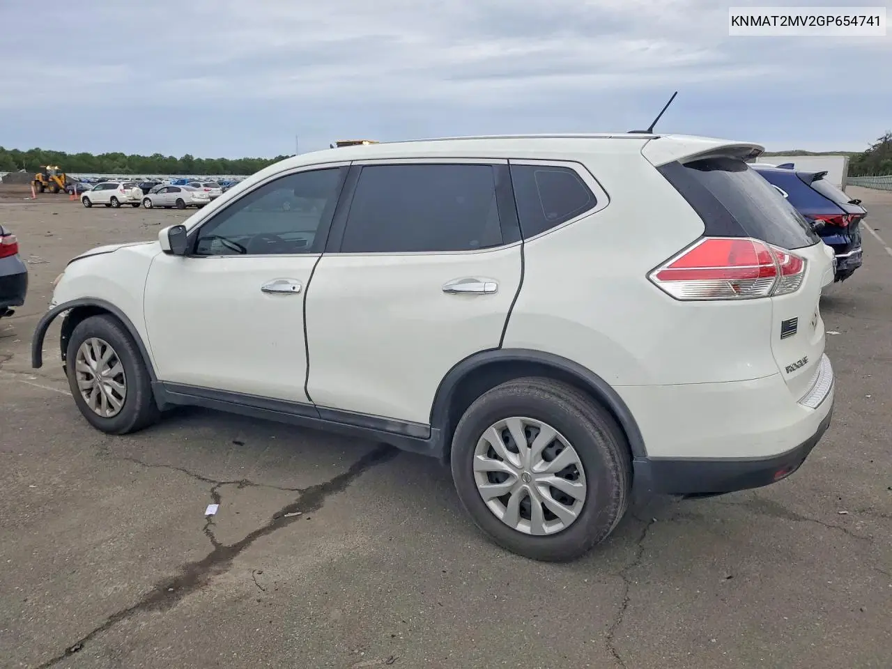 2016 NISSAN ROGUE VIN KNMAT2MV2GP654741 — фото 2