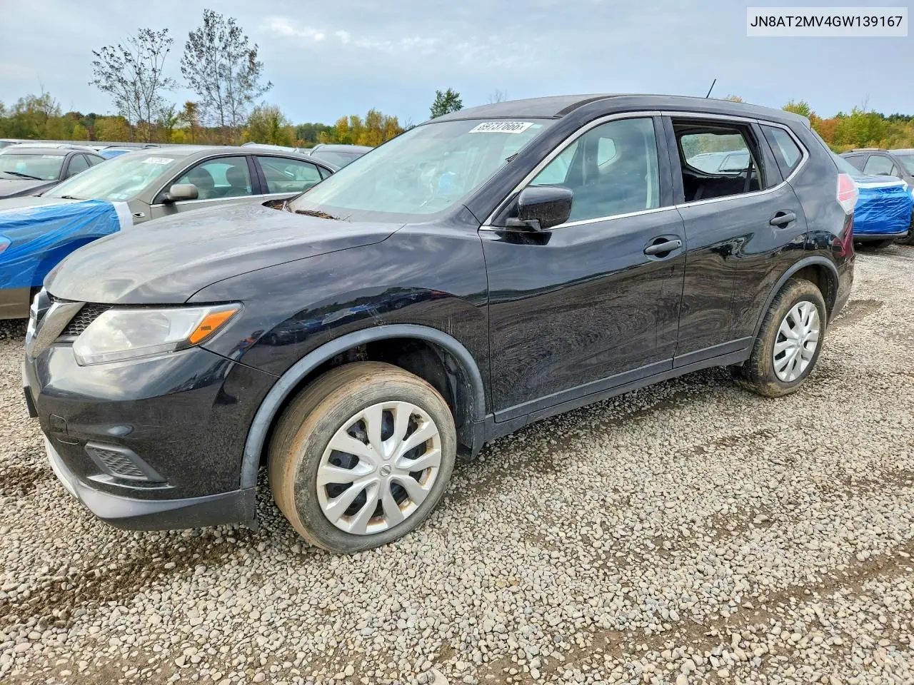 NISSAN ROGUE 2016, VIN JN8AT2MV4GW139167