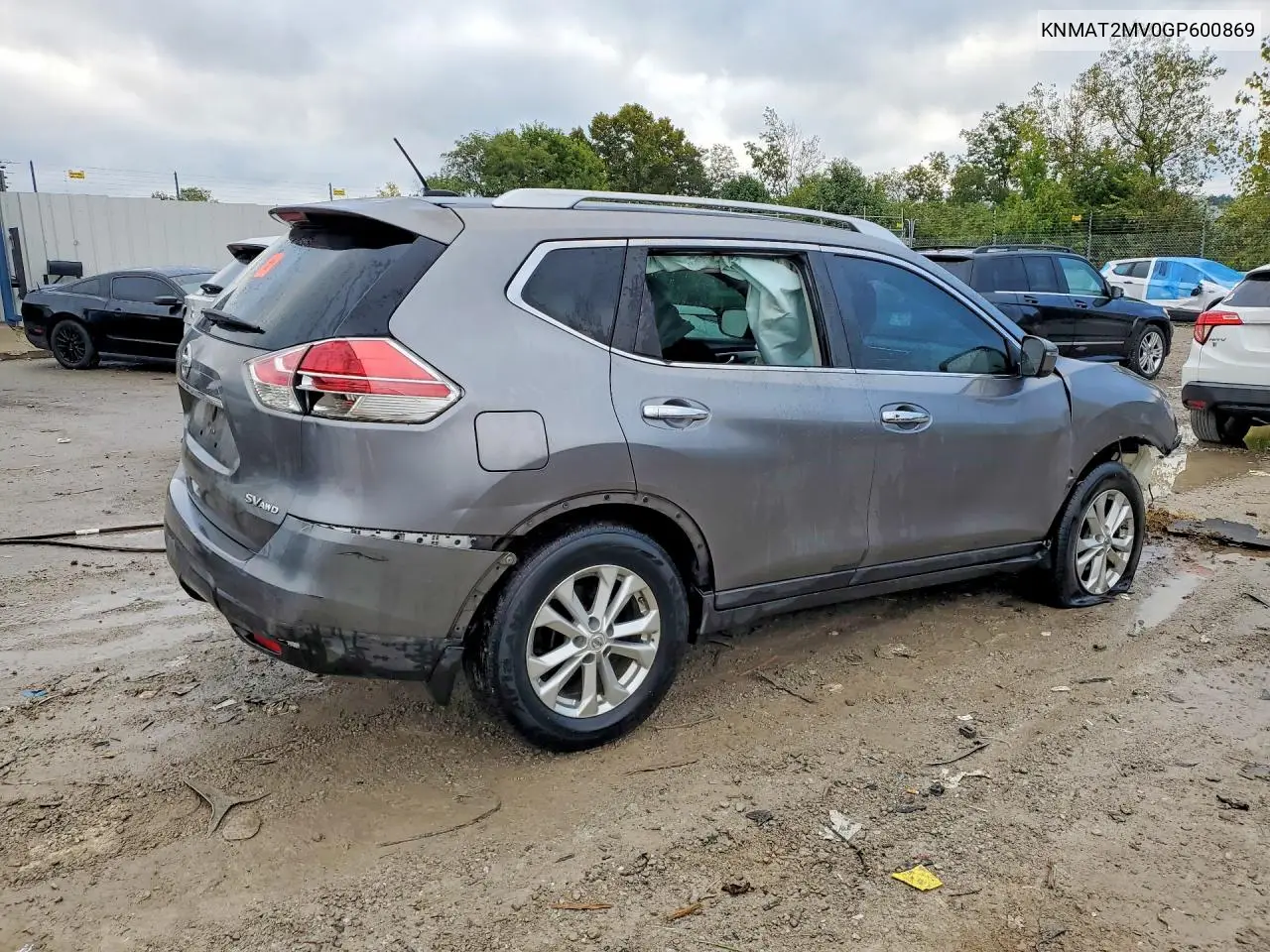 2016 NISSAN ROGUE VIN KNMAT2MV0GP600869 — фото 3