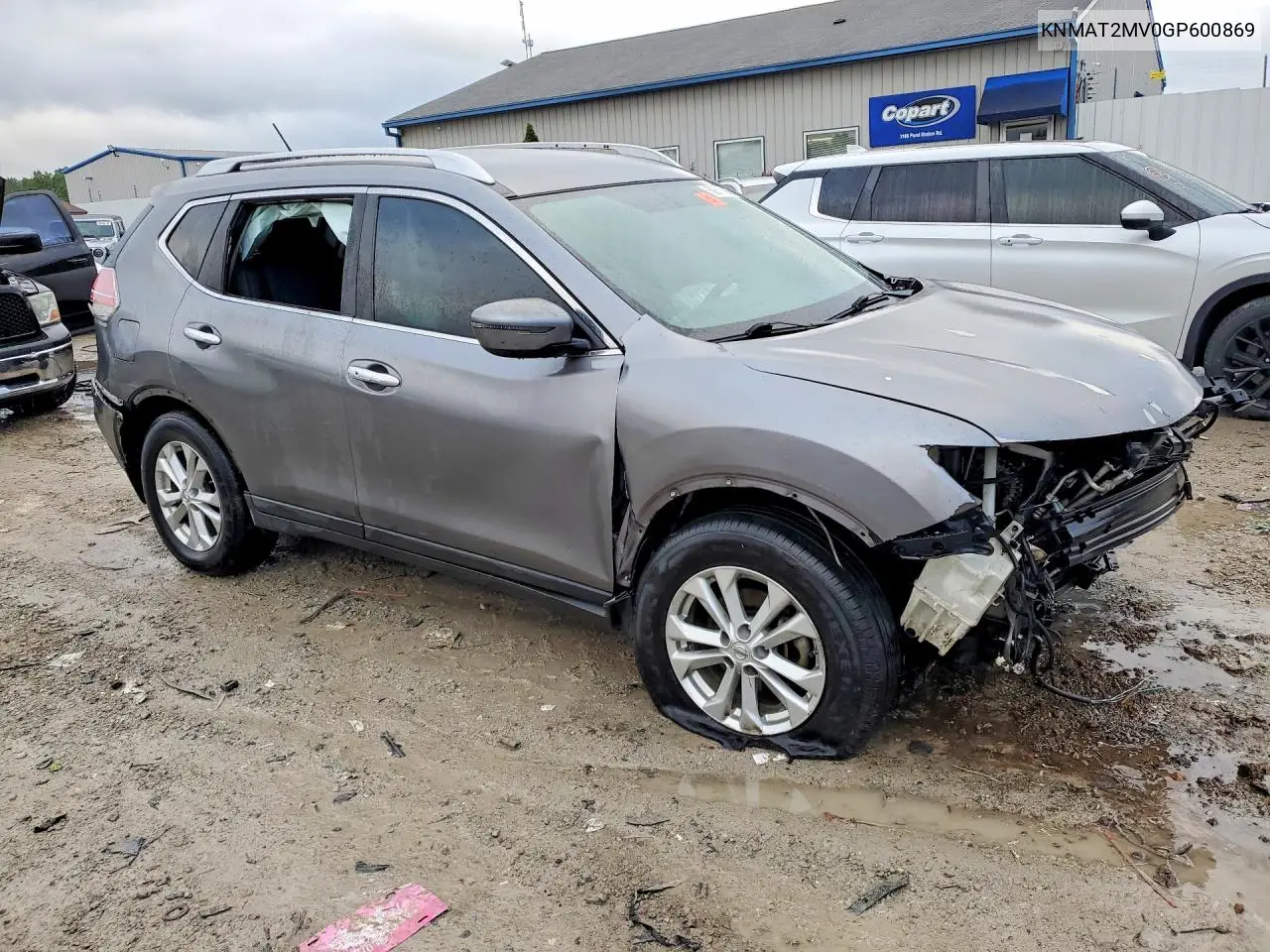 2016 NISSAN ROGUE VIN KNMAT2MV0GP600869 — фото 4