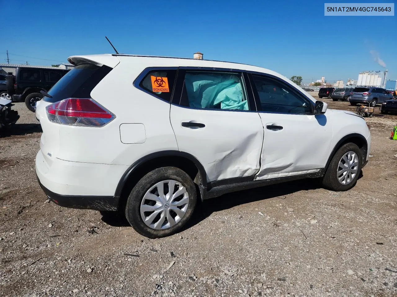 2016 NISSAN ROGUE VIN 5N1AT2MV4GC745643 — фото 3