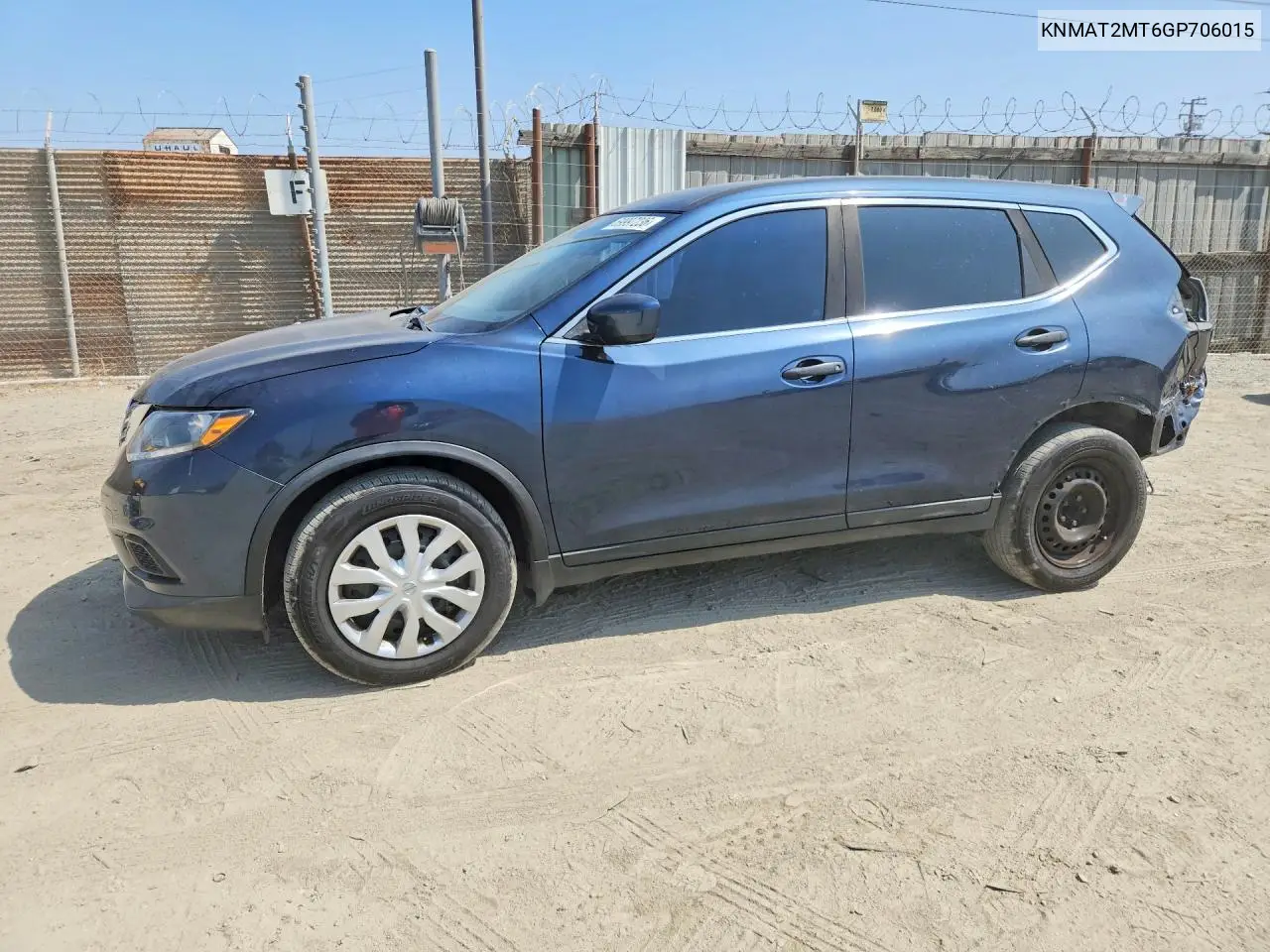 NISSAN ROGUE 2016, VIN KNMAT2MT6GP706015