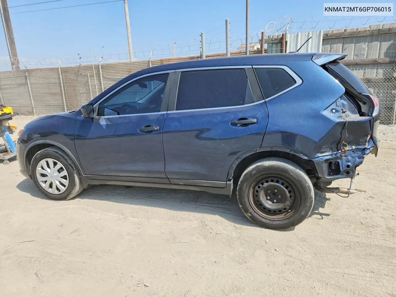 2016 NISSAN ROGUE VIN KNMAT2MT6GP706015 — фото 2