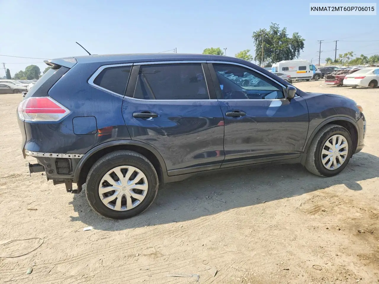 2016 NISSAN ROGUE VIN KNMAT2MT6GP706015 — фото 3