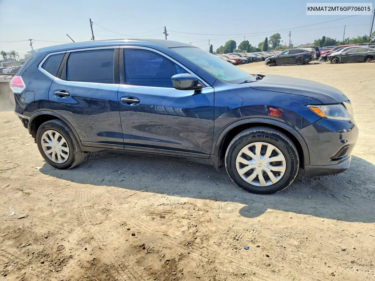 2016 NISSAN ROGUE VIN KNMAT2MT6GP706015 — фото 4