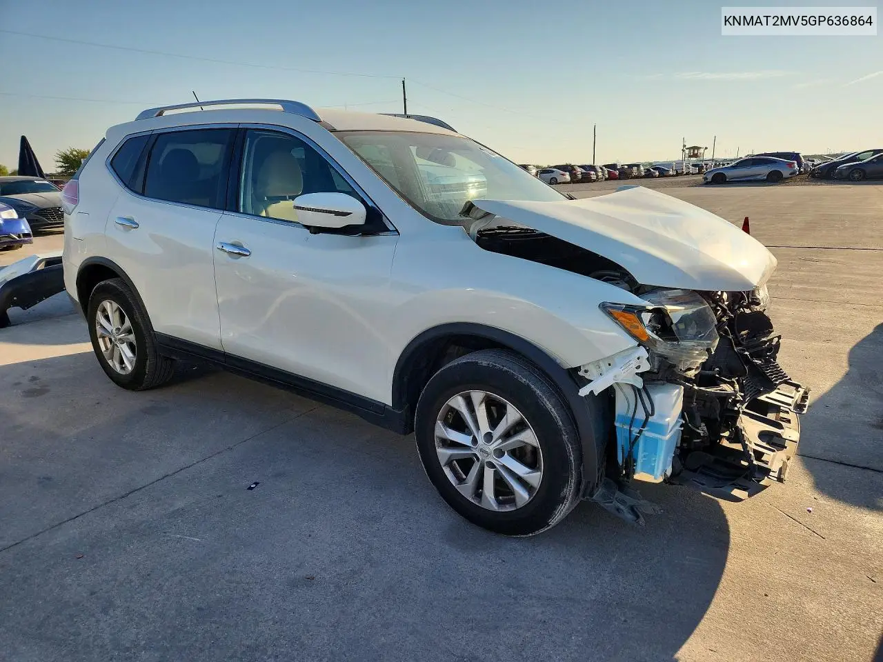 2016 NISSAN ROGUE VIN KNMAT2MV5GP636864 — фото 4