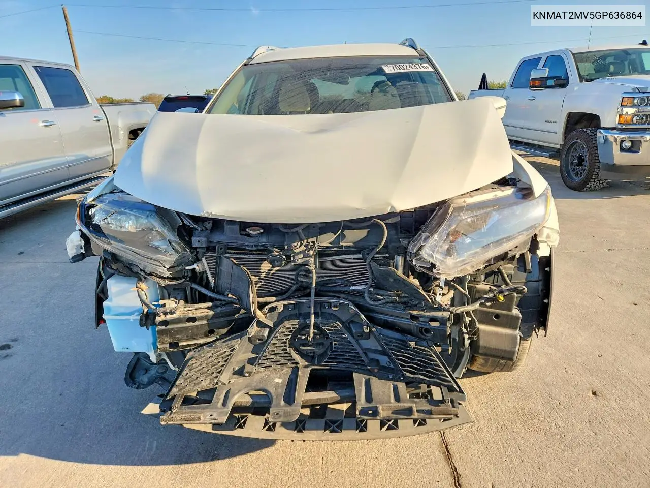 2016 NISSAN ROGUE VIN KNMAT2MV5GP636864 — фото 5