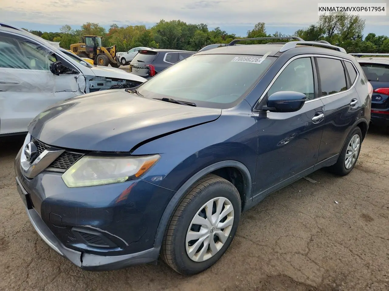 NISSAN ROGUE 2016, VIN KNMAT2MVXGP617954