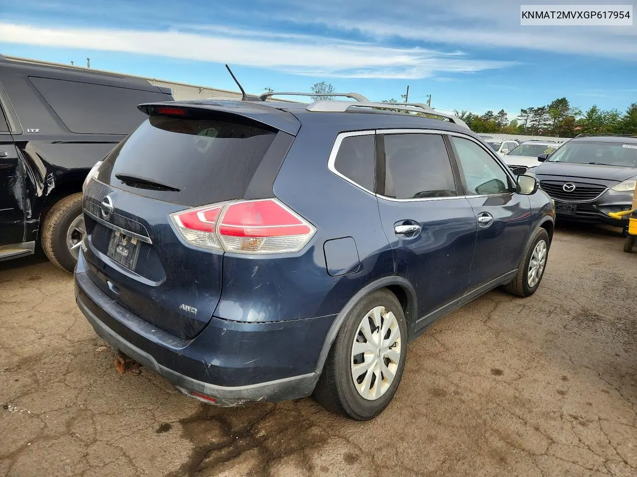 2016 NISSAN ROGUE VIN KNMAT2MVXGP617954 — фото 3