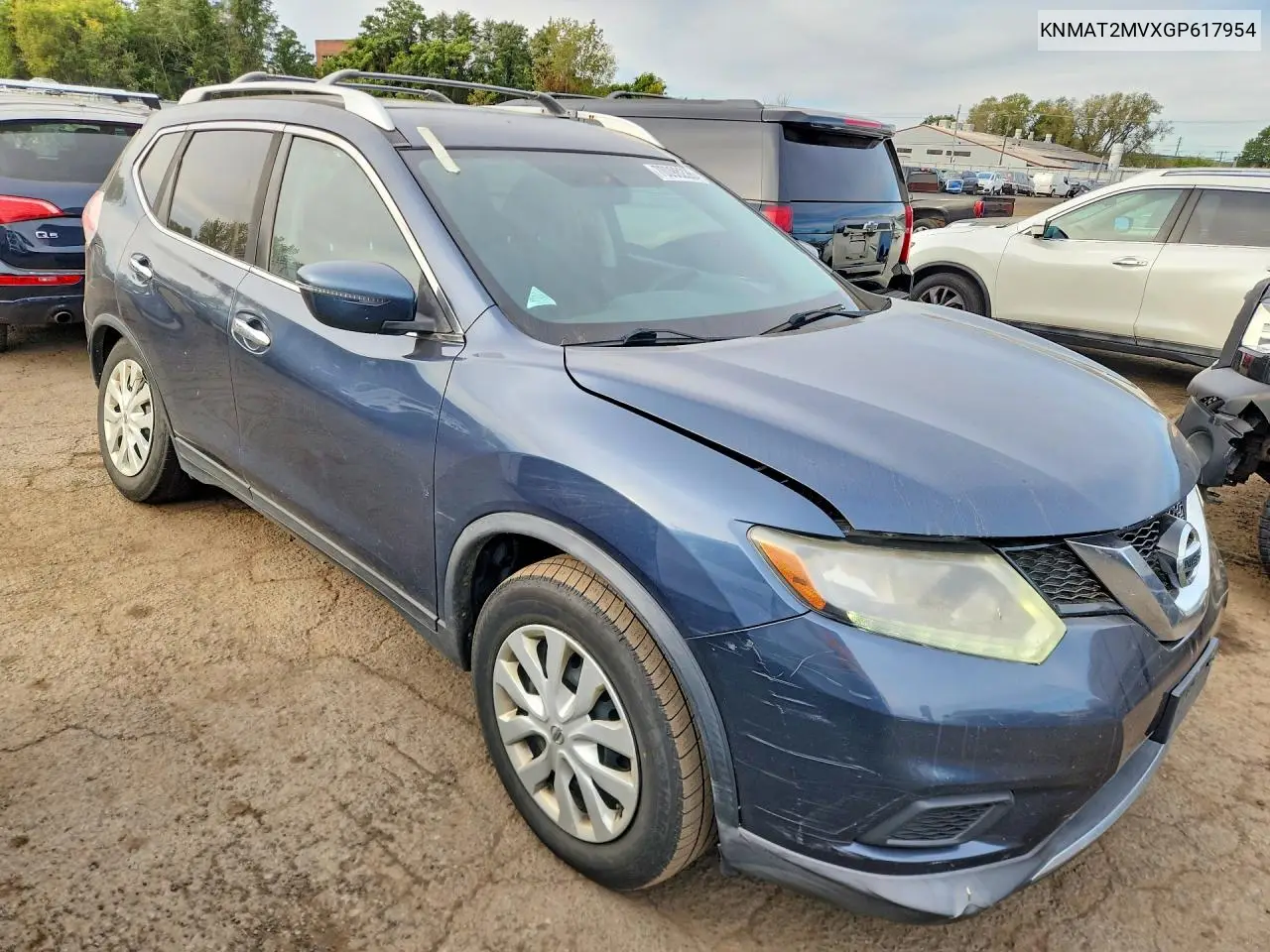 2016 NISSAN ROGUE VIN KNMAT2MVXGP617954 — фото 4