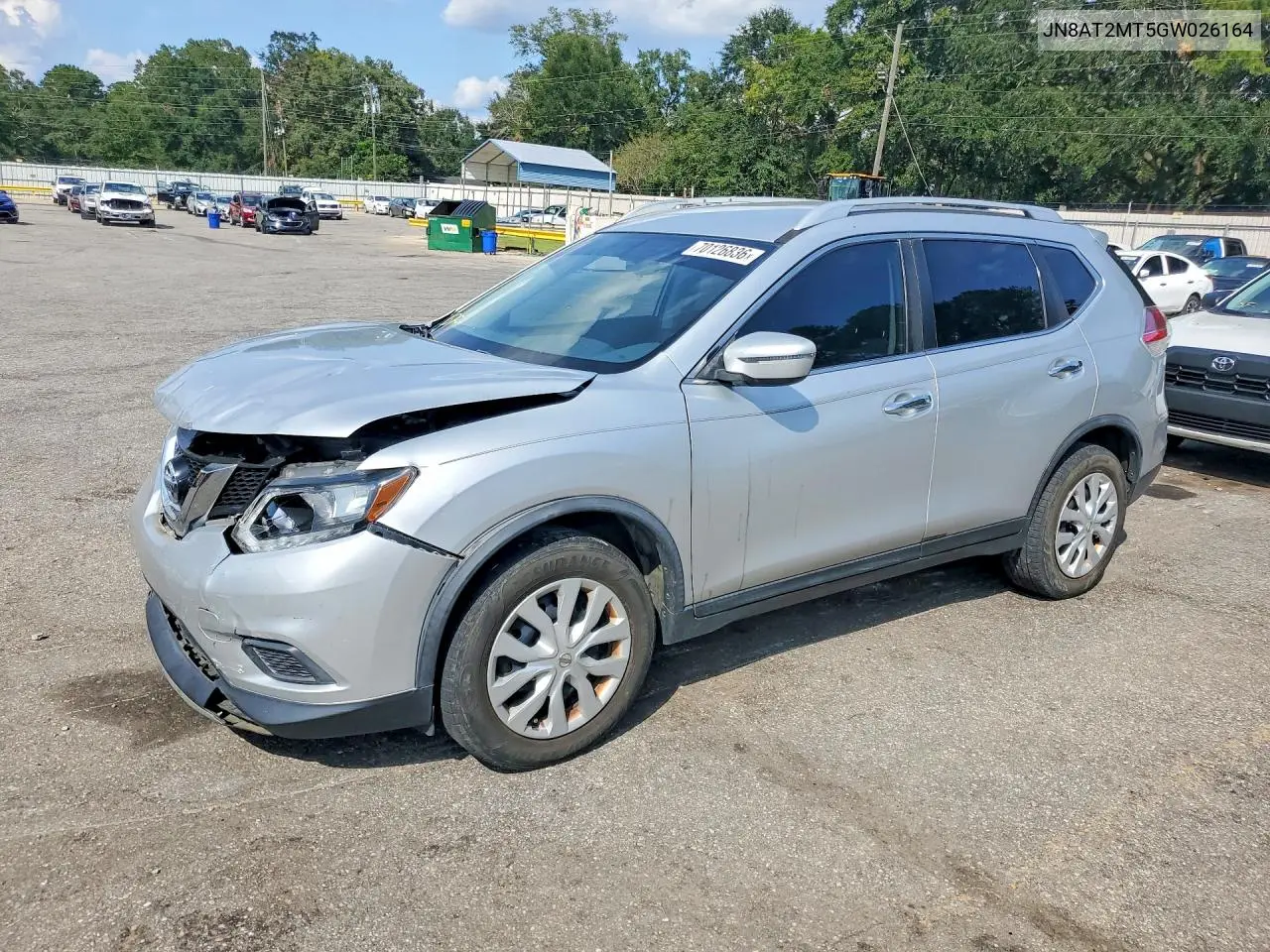NISSAN ROGUE 2016, VIN JN8AT2MT5GW026164