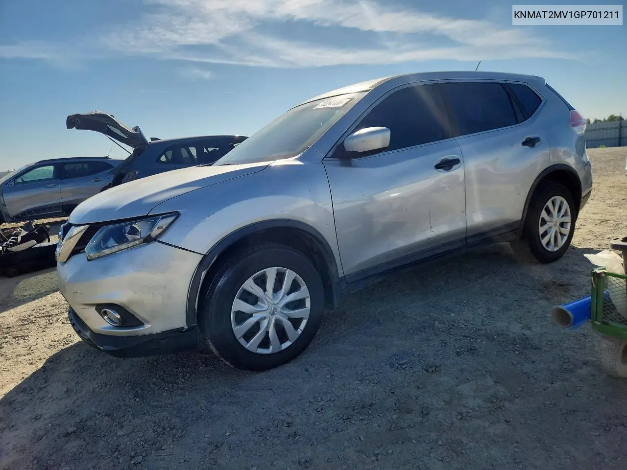 NISSAN ROGUE 2016, VIN KNMAT2MV1GP701211
