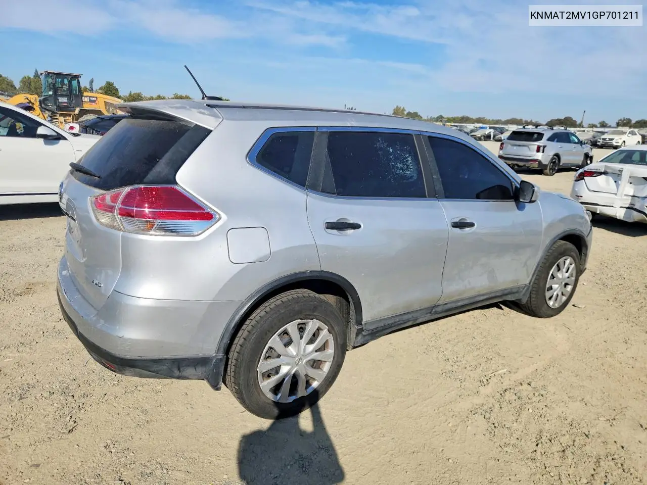 2016 NISSAN ROGUE VIN KNMAT2MV1GP701211 — фото 3