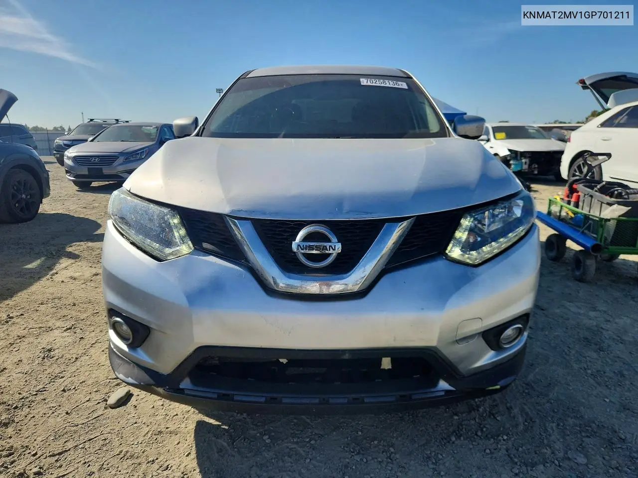 2016 NISSAN ROGUE VIN KNMAT2MV1GP701211 — фото 5