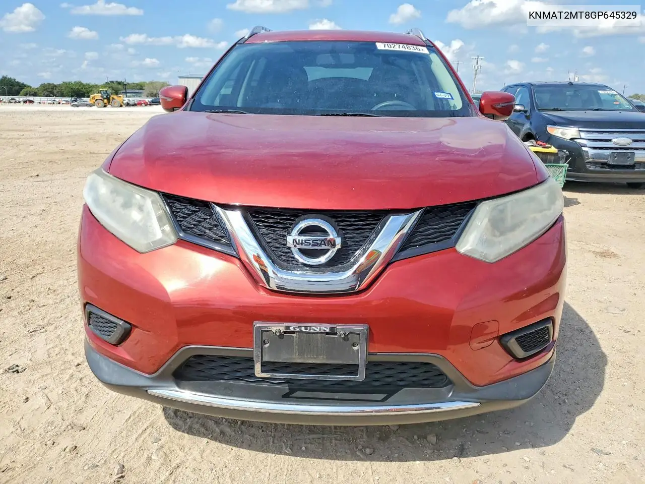 2016 NISSAN ROGUE VIN KNMAT2MT8GP645329 — фото 5