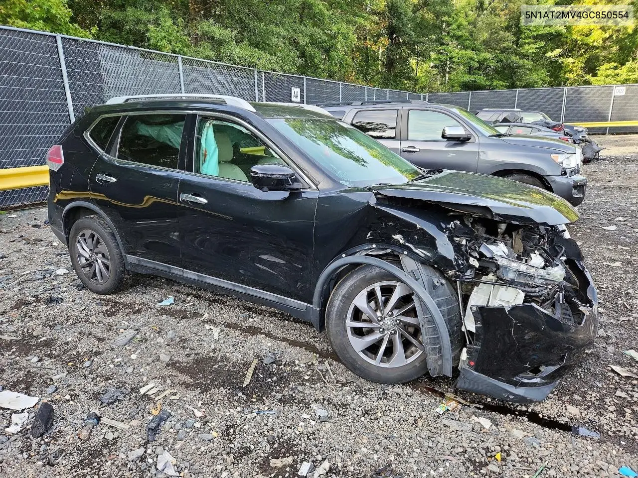 2016 NISSAN ROGUE VIN 5N1AT2MV4GC850554 — фото 4