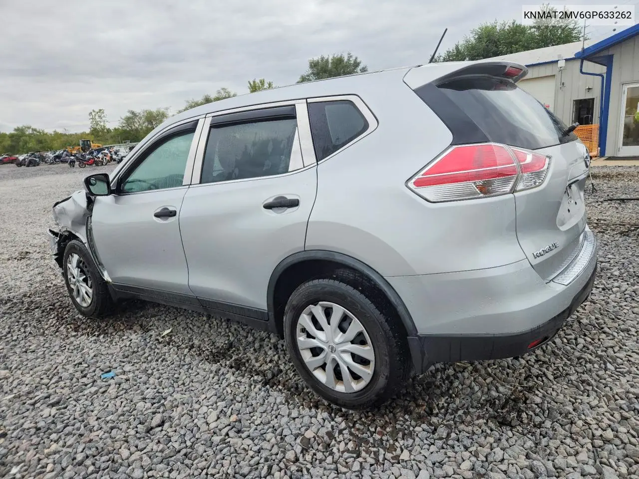 2016 NISSAN ROGUE VIN KNMAT2MV6GP633262 — фото 2
