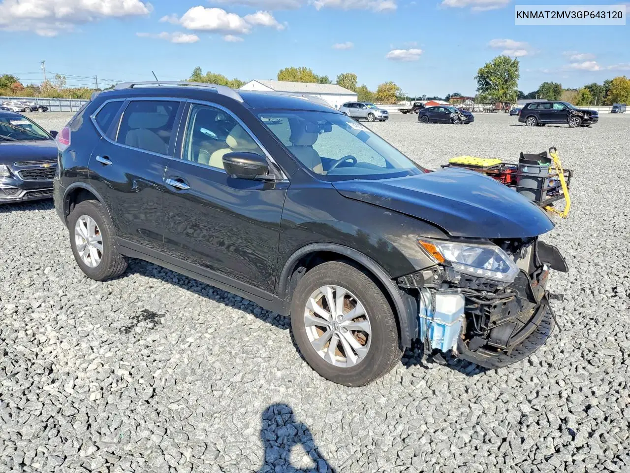 2016 NISSAN ROGUE VIN KNMAT2MV3GP643120 — фото 4
