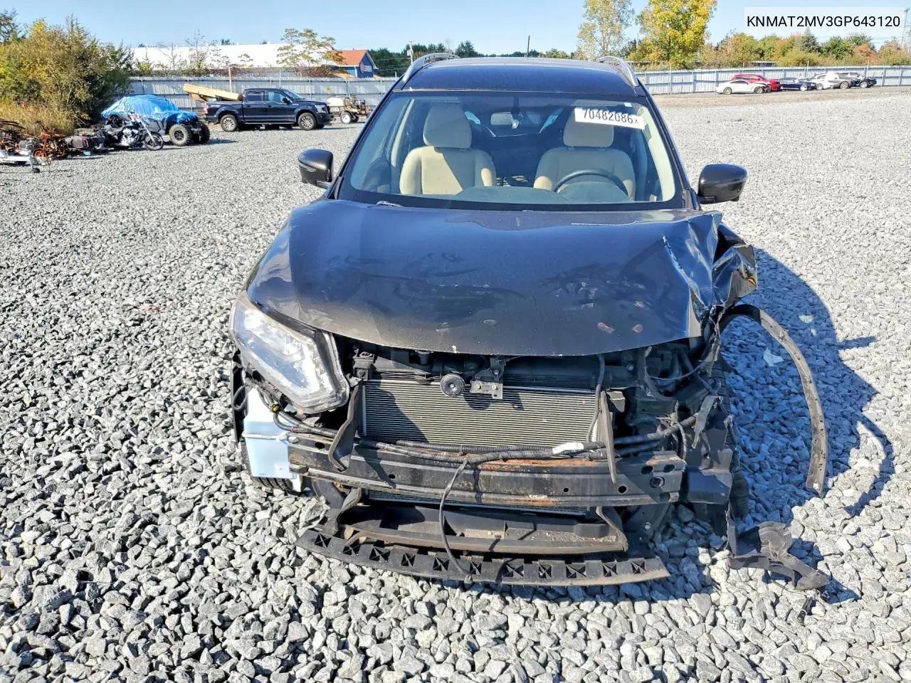 2016 NISSAN ROGUE VIN KNMAT2MV3GP643120 — фото 5