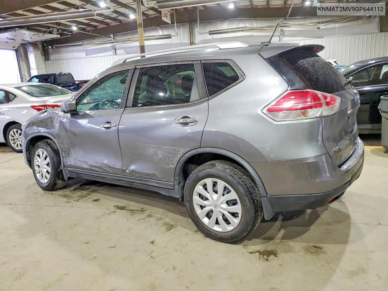 2016 NISSAN ROGUE VIN KNMAT2MV9GP644112 — фото 2