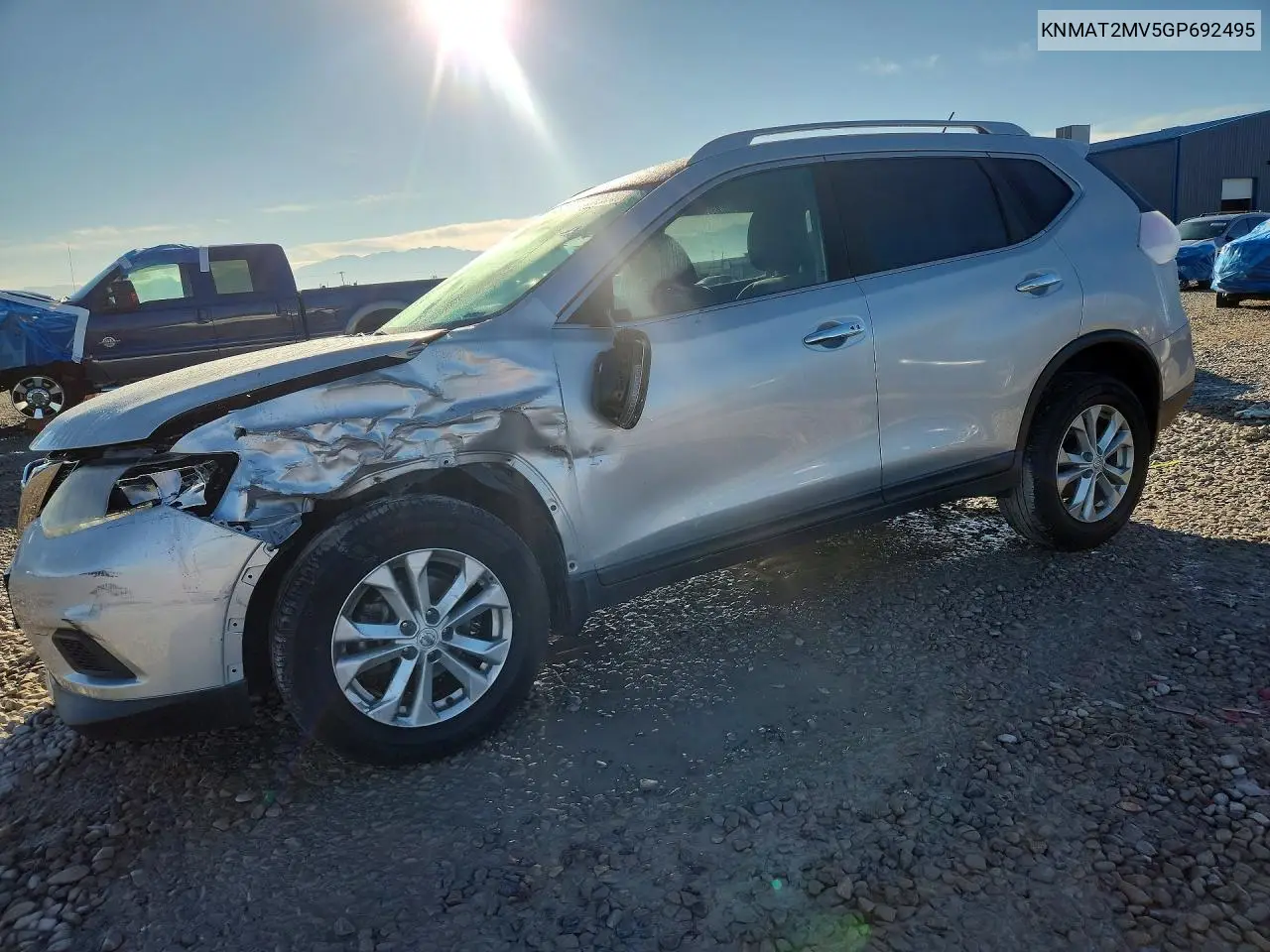 NISSAN ROGUE 2016, VIN KNMAT2MV5GP692495
