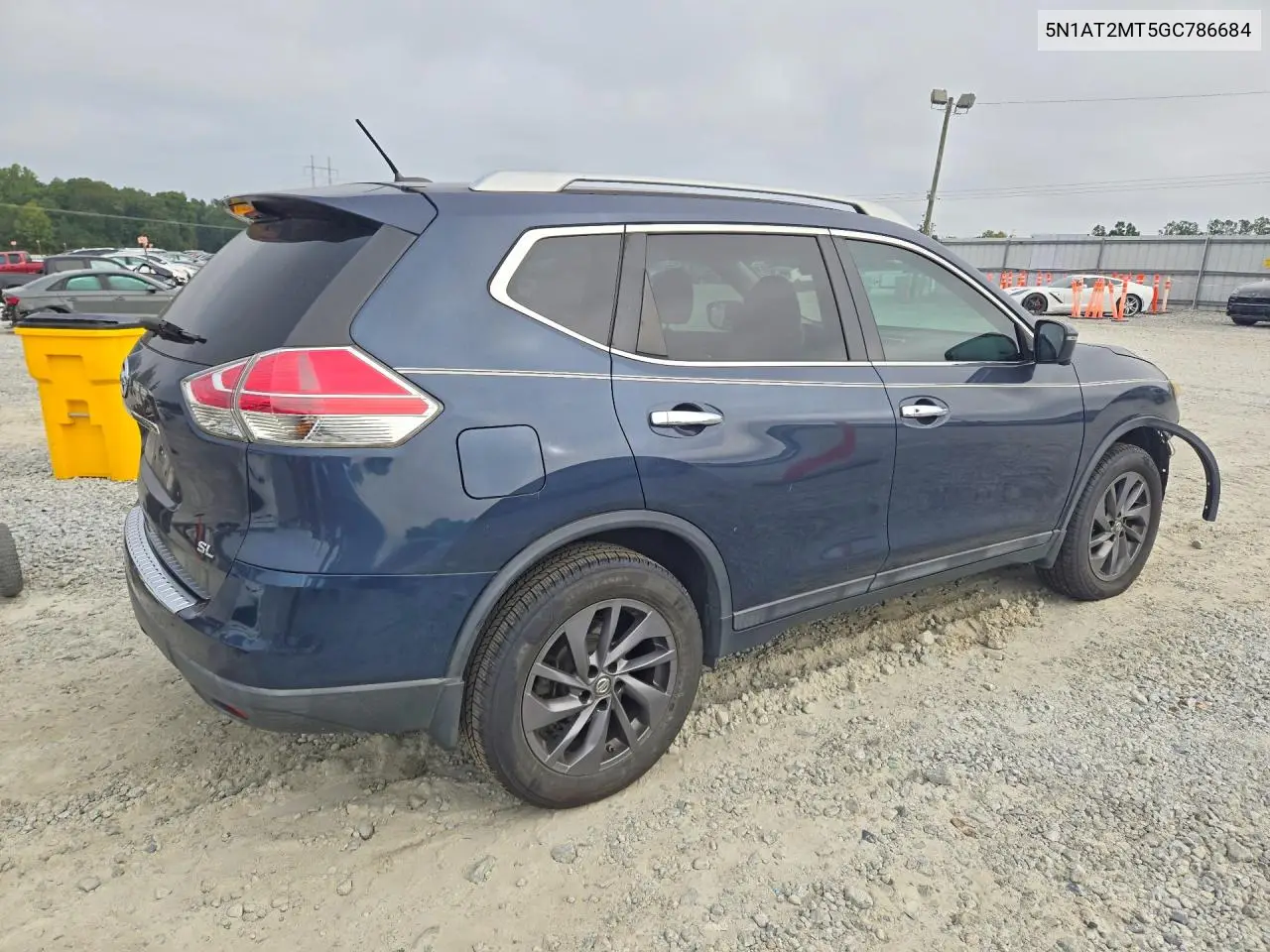 2016 NISSAN ROGUE VIN 5N1AT2MT5GC786684 — фото 3