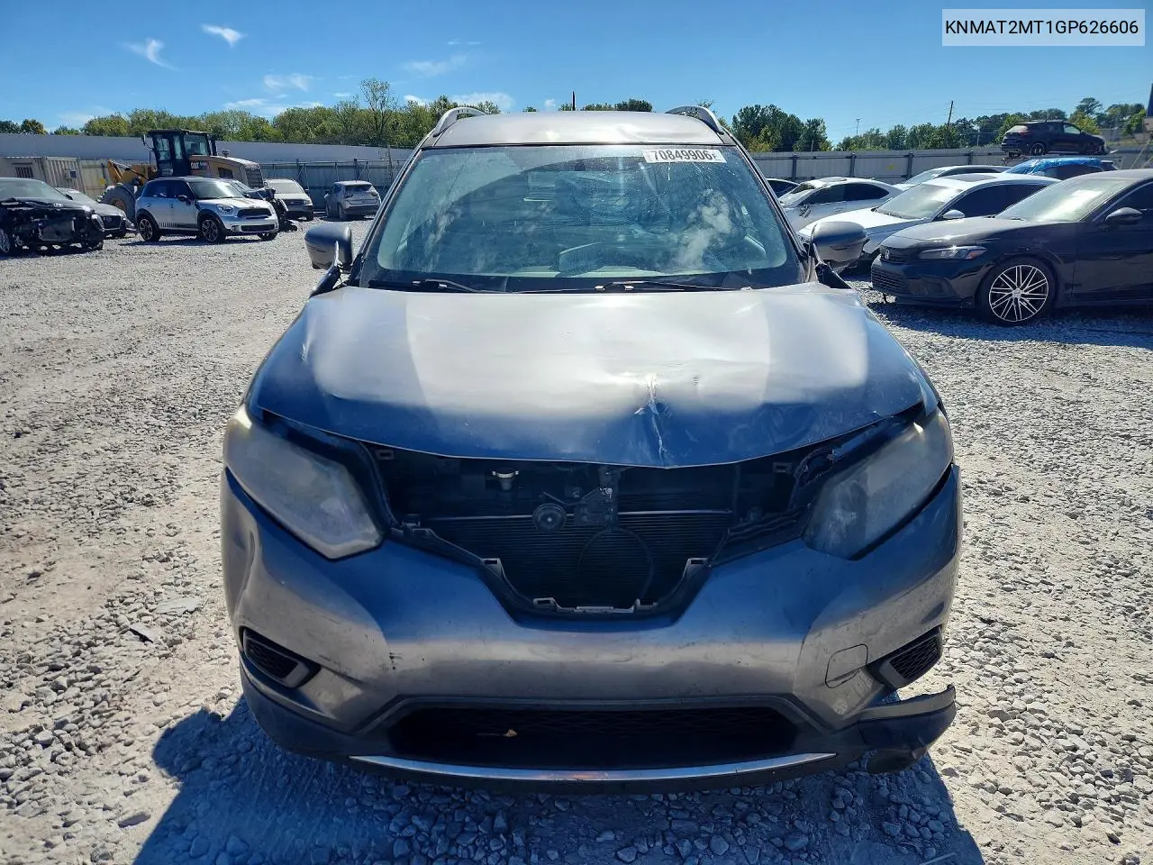 2016 NISSAN ROGUE VIN KNMAT2MT1GP626606 — фото 5