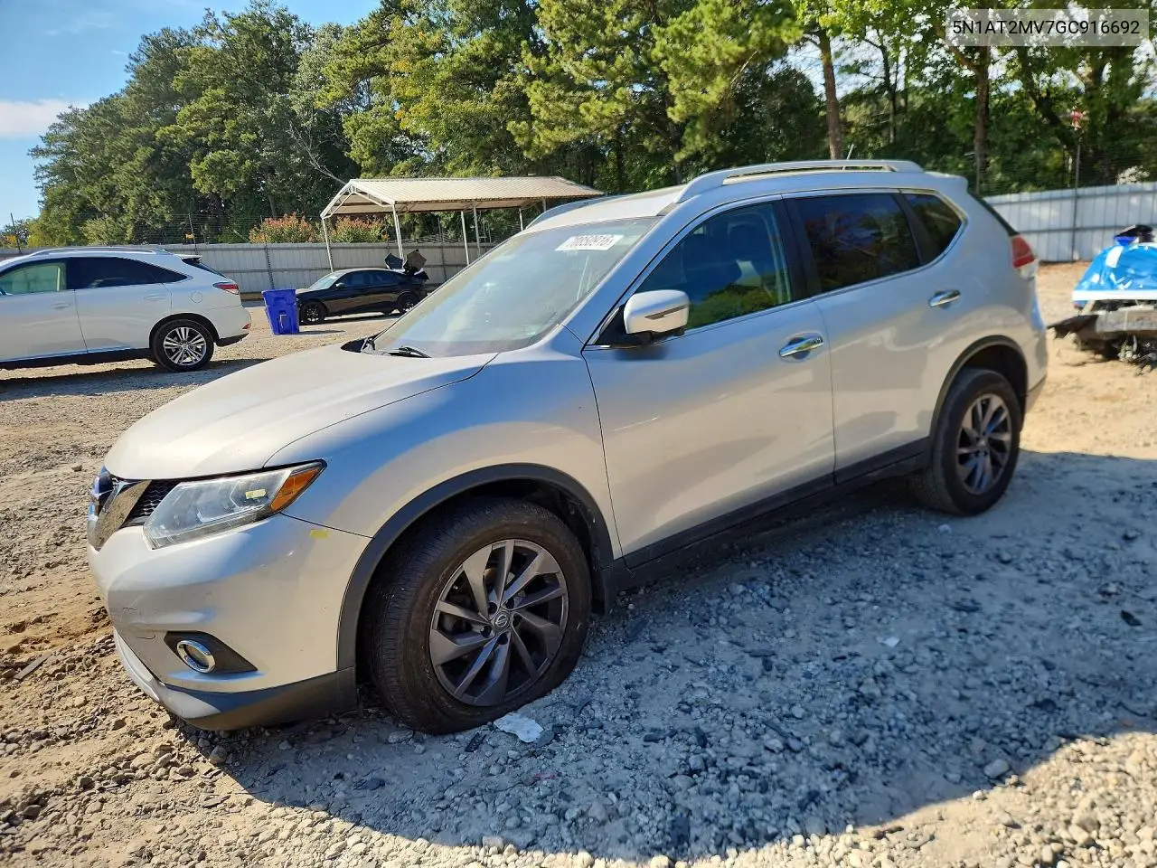 NISSAN ROGUE 2016, VIN 5N1AT2MV7GC916692