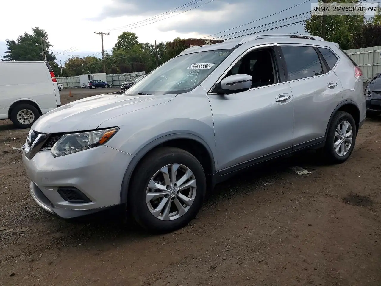 NISSAN ROGUE 2016, VIN KNMAT2MV6GP701799