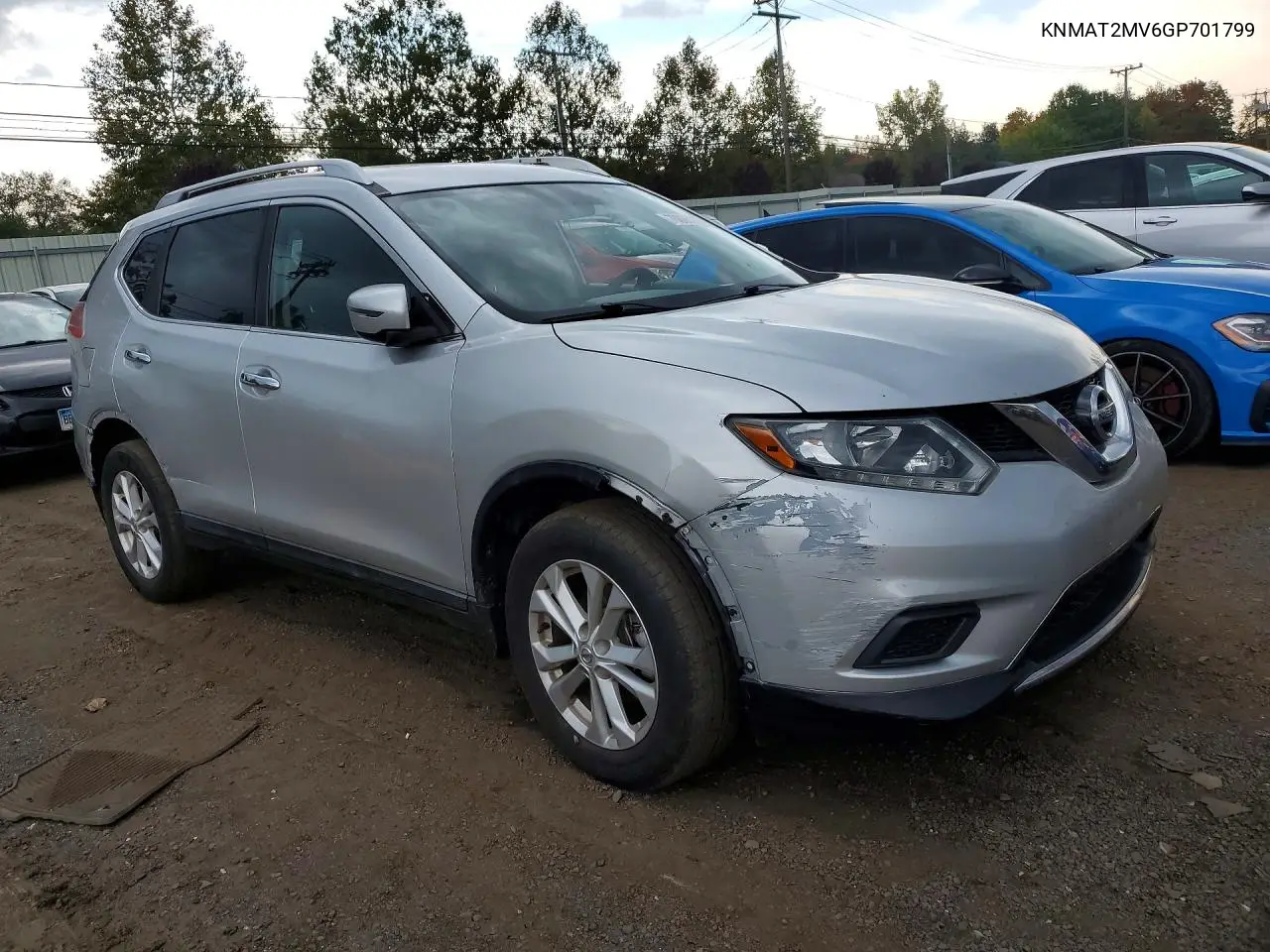 2016 NISSAN ROGUE VIN KNMAT2MV6GP701799 — фото 4